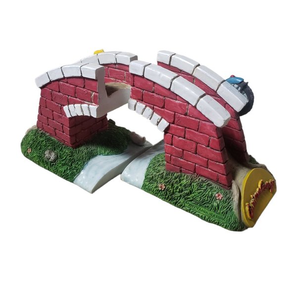 Curious George Book Ends - 1997 Vandor "Bicycle & Bridge" from Collection as is - Picture 6 of 8